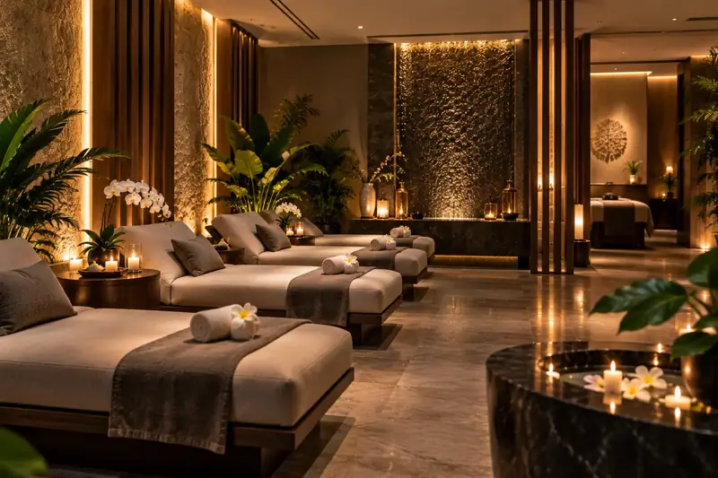 Relaxation lounge at Fiona Spa, Jumeirah Village Circle