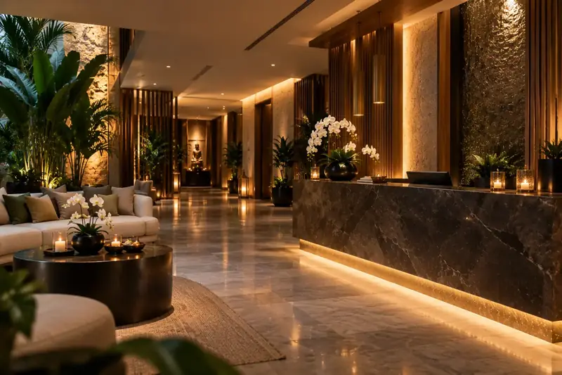 Reception at Fiona Spa JVC
